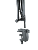 K&M 23840 Microphone Desk Arm, Black, Length 460-960 mm, Max Load 0.8 kg, Four Cable Clips Are Included, Steel