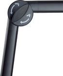 K&M 23868 Microphone Desk Arm, Black, Length 430-805 mm, Max Load 1 kg, Integrated Cable Routing Possible, Table Flange Included in Delivery, Aluminum