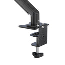 K&M 23876 Laptop Mount, Black, Pneumatic Spring, Max Load 9 kg, Laptop Size ~10"-17", Freely Rotates 360°, Monitor Mount Aluminum, Laptop Rest Steel