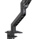 K&M 23876 Laptop Mount, Black, Pneumatic Spring, Max Load 9 kg, Laptop Size ~10"-17", Freely Rotates 360°, Monitor Mount Aluminum, Laptop Rest Steel