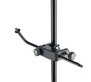 K&M 240/5 Microphone Holder, Black, Non-Scratching Locking Screw, Length 308 mm, Movable Support Arm, Adjustable to Any Angle, Steel