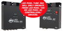 ADJ LED Pixel Tube 360, LED Color Tube, 1 Meter, 64 Tri LEDs, Visible 360 Degree Effect, Lightweight