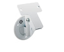 K&M 24161 Universal Speaker Wall Mount, Structured White, Max Load 15 kg, Mounting Material Included, Steel