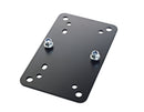 K&M 24354 Adapter Panel 2, Black, 127 x 69,9 mm - M8, Steel