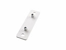 K&M 24358 Adapter Panel 5, White, 115 mm - M10, Steel