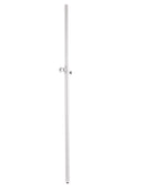 K&M 24626 Distance Rod Pro, Pure White, 2-Piece Folding Design, Spring-Loaded Bolt and Locking Screw, Height 1,400-2,400 mm, Max Load 30 kg, For Precise and Vertical Fit, Steel