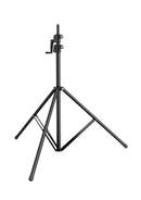 K&M 24740 Wind-Up Stand 4000, Black, 3-Piece Folding Design, Hand Crank with Push-Button System and Locking Screw, Height 1,715-4,000 mm, Steel Extension Tubes, Aluminum