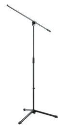 K&M 254 Microphone Stand, Black, 2-Piece Folding Design, Clutch, Height 890-1,600 mm, Boom Arm Non-Detachable, Steel