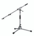 K&M 25900 Microphone Stand Soft-Touch, Gray, 2-Piece Folding Design, Clutch, Height 425-645 mm, Low-Level Microphone Stand, Zinc Die-Cast Base, Steel