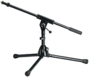 K&M 259/1 Microphone Stand, Black, Height 280 mm, Extra Low Design, Zinc Die-Cast Base, Steel