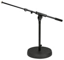 K&M 25960 Microphone Stand, Black, Height 430 mm, Anti-Vibration Rubber Insert for Noise Filtration, Steel