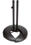 K&M 26045 Stackable Microphone Stand, Black, 2-Piece Folding Design, Clutch, Height 870-1,575 mm, Steel