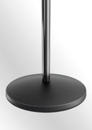 K&M 26200 One-Hand Microphone Stand Elegance, Black, 2-Piece Folding Design, One-Hand Clutch, Height 1,055-1,735 mm, Knurled Screw Is Impossible to Lose, Silent and Smooth Height Adjustment