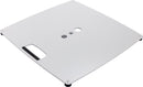 K&M 26715 Base Plate L, Pure White, 550 x 550 x 23 mm, Flat Steel Plate, Steel