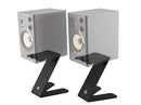 K&M 26773 Table Monitor Stand Z-Stand, Structured Black, Pack of 2, Height 253 mm, Max Load 15 kg, Steel