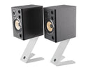 K&M 26773 Table Monitor Stand Z-Stand, Pure White, Pack of 2, Height 253 mm, Max Load 15 kg, Steel