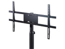 K&M 26783 Screen/Monitor Stand, Black, 2-Piece Folding Design, Spring-Loaded Clamping Knob, Height 1,100-1,650 mm, Internal Cable Routing Possible