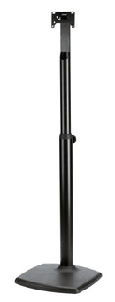 K&M 26785 Design Monitor Stand Genelec, Structured Black, 2-Piece Folding Design, Spring-Loaded Clamping Knob, Height 1,100-1,700 mm, For the Genelec 8000 Monitor Series, Steel