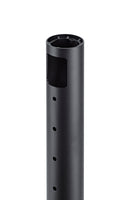 K&M 26791 Design Monitor Stand, Structured Black, 2-Piece Folding Design, Spring-Loaded Clamping Knob, Height 644-1,044 mm, Max Load 70 kg, Gradual Height Adjustment System, Steel