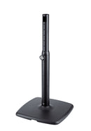 K&M 26791 Design Monitor Stand, Structured Black, 2-Piece Folding Design, Spring-Loaded Clamping Knob, Height 644-1,044 mm, Max Load 70 kg, Gradual Height Adjustment System, Steel