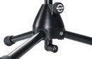 K&M 27500 XLR Microphone Stand with Gooseneck, Black, Height 1,520 mm, Stand with Wired XLR Connections and Additional Gooseneck, Angle Plug 3-Pin XLR Connector, Steel