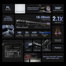 DZOFILM X-tract Xtract 18-28mm__Detachable rear lens *1+ front lenses*2 90∘+360∘(PL_Black_Case_2pcs_Metric), Probe Zoom Cine Lens, PL Mount, Macro Probe Optics