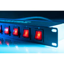 ADJ PC-100A, 8x Rocker Switches. ON/OFF 19" Power Center