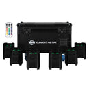 ADJ Element H6 Pak, Pack Includes Six IP54 Battery Powered Fixtures, 4 x 20 Watt RGBA LEDs, 17 Degree Beam Angle, Wifly DMX Wireless System, Includes Road Case with on Board Charging System, Easy Battery Replacement