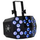 Eliminator Mega Wash 24, High Powered Wash Fixture with Wash and Chase Effects, 24 x 20 Watt HEX LEDs