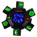 Eliminator CenterDroid, High Energy Centerpiece Effect with 6 Tilting Beams, 4 Rotating Beams, Plus Red and Green Laser Effects