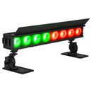 ADJ ElectraPix Bar 8, IP65 1/2 Meter Battery Powered Bar, 8 x 20 Watt HEX LED, RGBAL+UV, Individual Pixel Control, Background RGB LEDs, Aria X2 Wireless, 20 Degree Diffusion Filter, L Track System