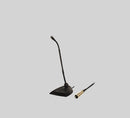Shure MX412D/N, Microflex Standard Gooseneck Microphone, No Cartridge-12" Desktop Gooseneck Condenser Microphone Attached 10´ XLR Cable, Logic Functions, Programmable Switch and LED Indicator, Attached Desktop Base