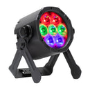 ADJ ElectraPix Par 7, IP65 Battery Powered Par, 7 x 20 Watt HEX LED, RGBAL+UV, Individual Pixel Control, Background RGB LEDs, Aria X2 Wireless, 20 Degree Diffusion Filter, L Track System