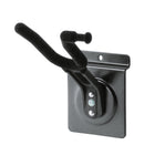 K&M 44210 Product Holder for Violin, Black, Length 125 mm, High Quality Flocking Cover, With Holder for Bow, Plastic Yoke, Steel Plate