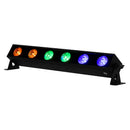 ADJ UBL6H, 1/2 Meter Linear Lime Infused Bar, 6 x 20 Watt HEX LEDs, RGBAL+UV, 17 Degree Beam Angle, High CRI of 90, Includes 20 Degree Diffusion Lens