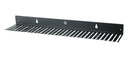 K&M 49020 Cable Hanger, Black, 650 x 118 x 55 mm, 31 Slots in Widths of 5.3 mm or 7.5 mm, Steel