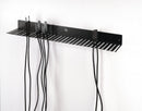 K&M 49020 Cable Hanger, Black, 650 x 118 x 55 mm, 31 Slots in Widths of 5.3 mm or 7.5 mm, Steel