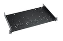 K&M 49035 Universal Rack Shelf, Black, Steel
