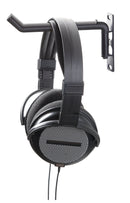 K&M 49302 Headphone Holder, Black, Swiveling, Steel
