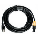 Accu-Cable SIP1MPC25, 25 ft (7.7M) IP65 to Edison Plug