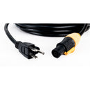 Accu-Cable SIP1MPC25, 25 ft (7.7M) IP65 to Edison Plug