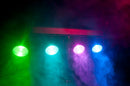 Eliminator Dotz TPar Sys Plus, Portable Par Lighting System, Includes 4 x 30 Watt COB RGB LEDs, Tripod Stand, Foot Controller, RF Remote, and Travel Bag