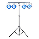 Accu-Stand LTS6 AS, 9 Foot Black Tripod Light Stand with Cross Bar