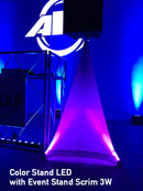 Accu-Stand Color Stand LED, Color Strand LED Speaker Stand with Remote, 60 lb Limit
