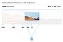 AIDA CS4K-5.0F, 4K Fixed 5mm HFOV 66° Manual Focus CS Mount Lens