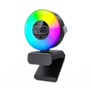 EMEET SmartCam S600L, 4K StreamCam with 1/2" CMOS Sensor, Built-In RGB Ring Light with Cold, Warm and Mixed Modes, 1080p 60fps, 0.2s PDAF Autofocus and Built-In Privacy Cover