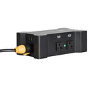 ADJ Power Bone T1ED, Distribution Box with 2 x Seetronic IP65 Outdoor Locking Power Input and Thru Connections with 4 x Standard Indoor Edison Outputs Sockets