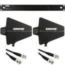 Shure UA844+SWB, Five-way active antenna splitter and power distribution system for QLXD-D, ULX, ULXD-D, Slx, and BLX (BLX4R only) receivers. (470-952 MHz)