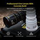 DZOFILM Pictor 20-55mm T2.8 Cine Zoom Lens for PL and EF Mount (Black), Super35 Parfocal Zoom, Interchangeable PL and EF Mount, 16-Blade Iris, M86 Front Filter