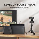 EMEET PIXY, Dual-Lens 4K Webcam with 1/2.55" Sony Sensor and AI-Assist Tracking Lens, 0.2s AI Autofocus, Gesture Control, 3 Noise-Cancelling Mics, Connect Up to 3 Units in EMEET Studio App